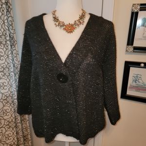 Express one button sweater